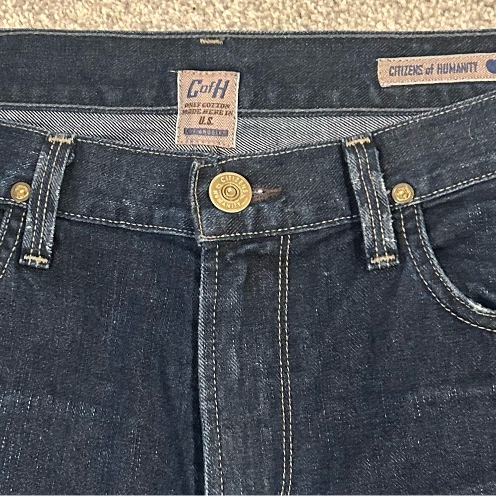 Citizens Of Humanity (Sid 34/30) Dark Blue Straight Jeans